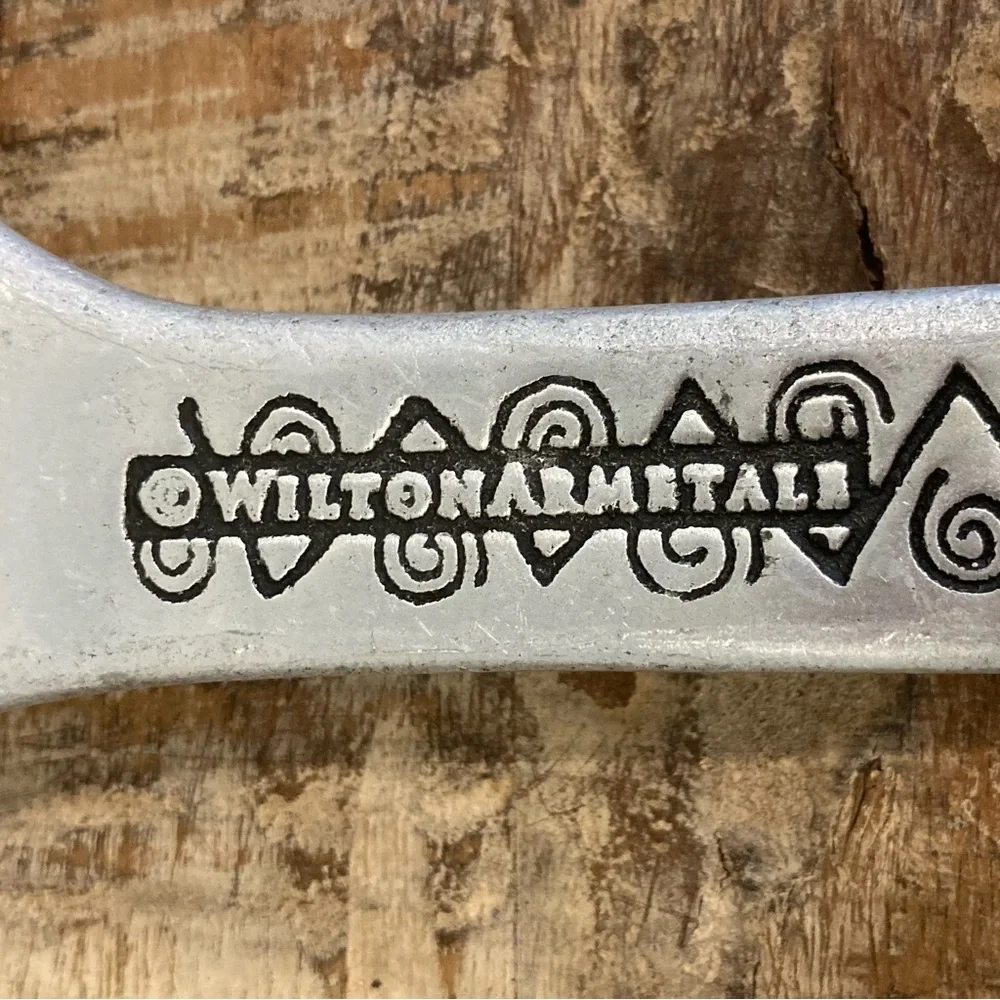 Wilton Armetale Serving Utensils Set Reggae Pattern 13” Long Metal
